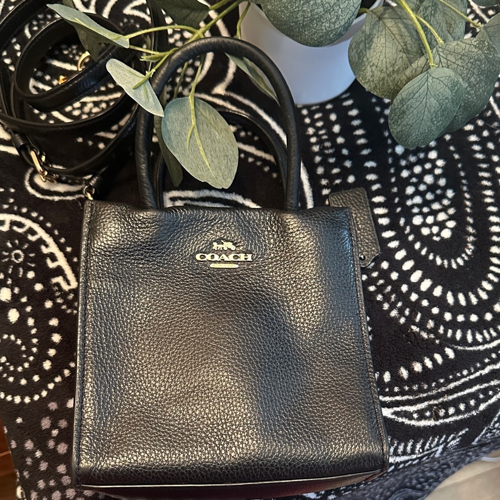 Coach Black Mini Leather Bag